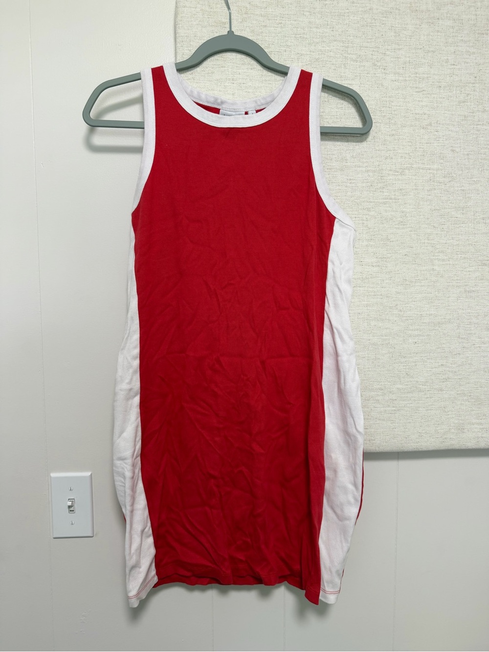torrid Red and White Colorblock Mini Dress